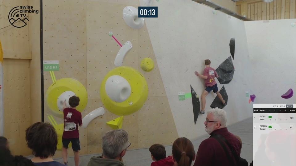 Poster Youth Climbing Cup, Bern: Boulder SM - Final Männer
