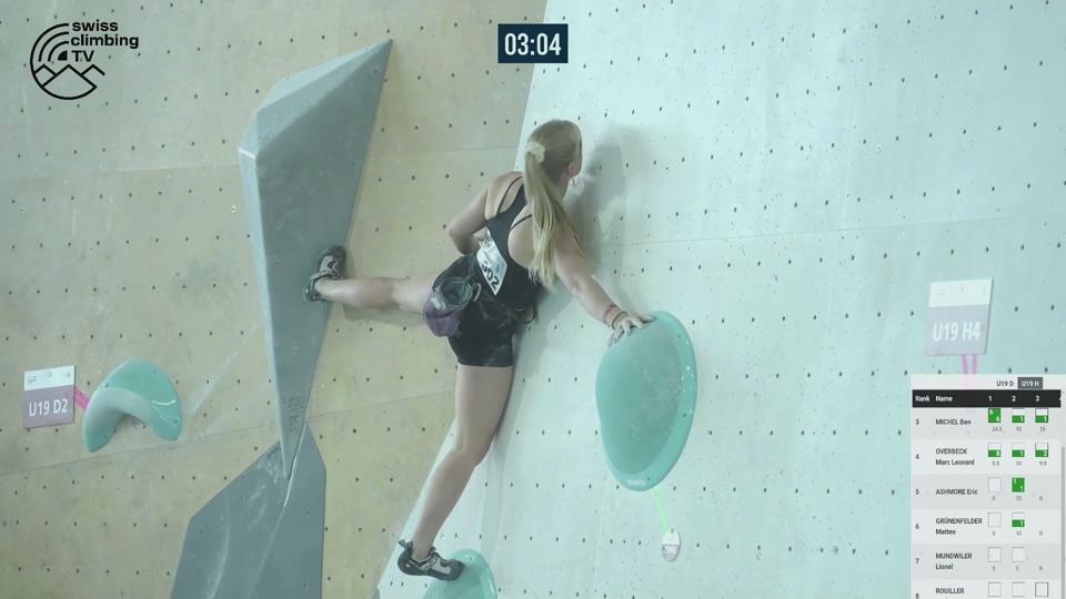 Poster Swiss Climbing Cup, Lausanne - Final U19